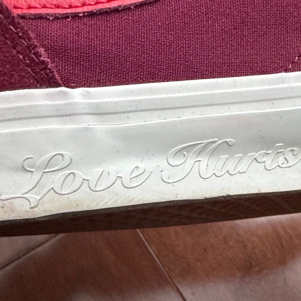 Vans Men’s Old Skool Maroon Red Stripe vanities love hurts special edition - Picture 10 of 11